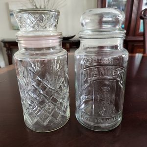 2 Vintage Planter Peanuts Jars